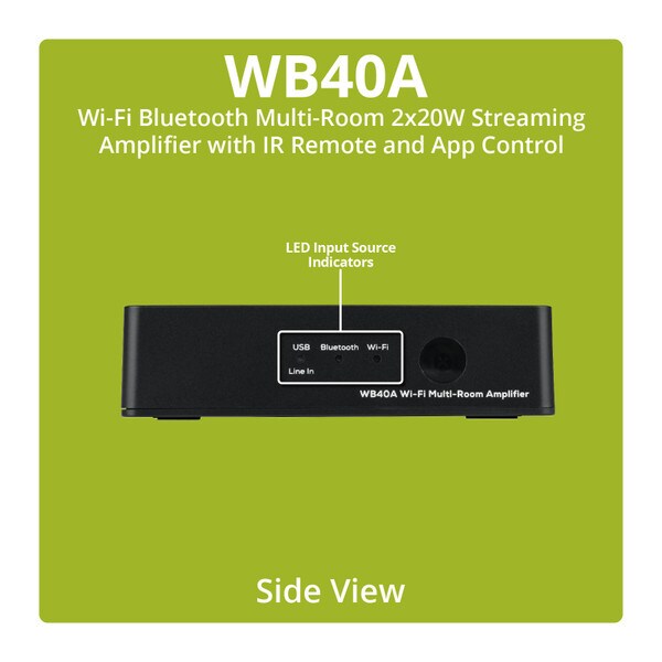 Main product image for Dayton Audio WB40A Wi-Fi Bluetooth Multi-Room 2x20W 300-3821